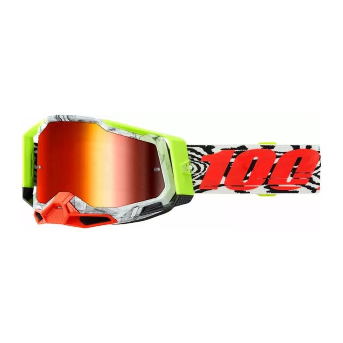 100% MX Goggles Racecraft 2 Engal Red Mirror